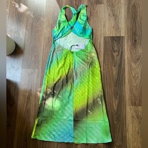 Space Blur Midi Slip Dress by Another Girl Size 6 US BNWT
